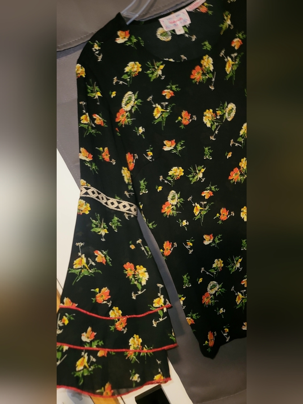 PANHANDLE SLIM Women's FLORAL PRINTED BLOUSE SZ S - Picture 4 of 10